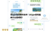 Skype加密聊天软件（skype密码是由什么组成的）