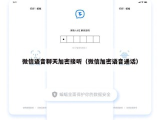 微信语音聊天加密接听（微信加密语音通话）