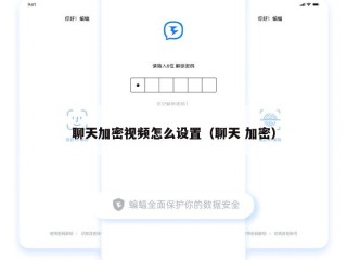 聊天加密视频怎么设置（聊天 加密）
