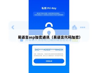 易语言asp加密通讯（易语言代码加密）