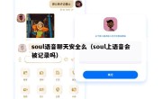 soul语音聊天安全么（soul上语音会被记录吗）