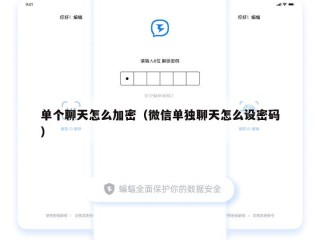 单个聊天怎么加密（微信单独聊天怎么设密码）