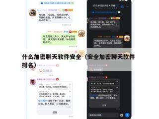 什么加密聊天软件安全（安全加密聊天软件 排名）