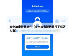 安全加密聊天软件（安全加密聊天软件下载万人群）