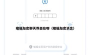 蝙蝠加密聊天界面在哪（蝙蝠加密消息）