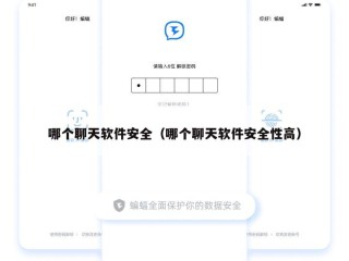哪个聊天软件安全（哪个聊天软件安全性高）