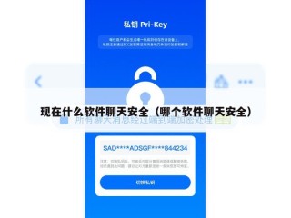 现在什么软件聊天安全（哪个软件聊天安全）
