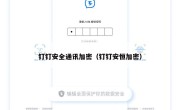 钉钉安全通讯加密（钉钉安恒加密）