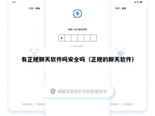 有正规聊天软件吗安全吗（正规的聊天软件）