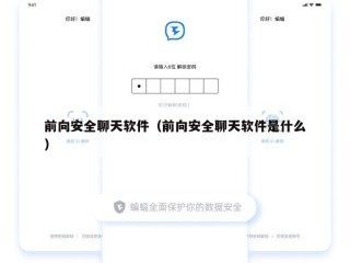 前向安全聊天软件（前向安全聊天软件是什么）