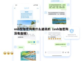 usb型加密狗用什么通讯的（usb加密狗没有连接）