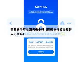 聊天软件可撤回吗安全吗（聊天软件能恢复聊天记录吗）
