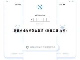 聊天点成加密怎么取消（聊天工具 加密）