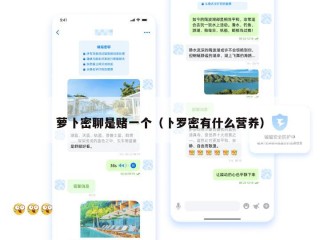 萝卜密聊是赌一个（卜罗密有什么营养）