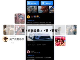 萝卜密聊收费（卜萝卜萝蜜）