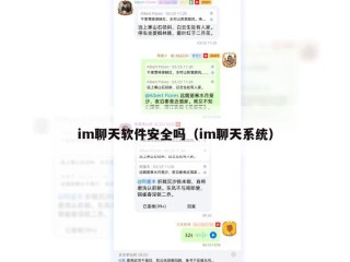 im聊天软件安全吗（im聊天系统）