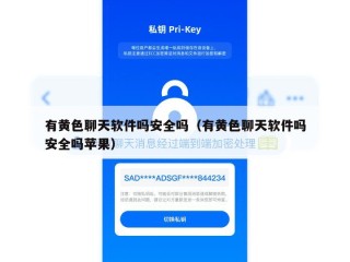 有黄色聊天软件吗安全吗（有黄色聊天软件吗安全吗苹果）