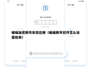 蝙蝠加密聊天安装在哪（蝙蝠聊天软件怎么设置隐身）