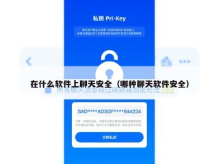 在什么软件上聊天安全（哪种聊天软件安全）