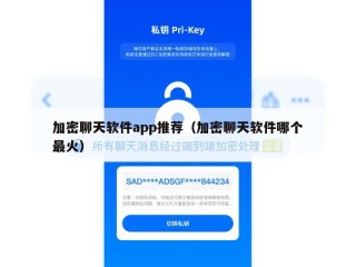 加密聊天软件app推荐（加密聊天软件哪个最火）