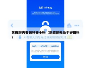 芝麻聊天要钱吗安全吗（芝麻聊天助手好用吗）