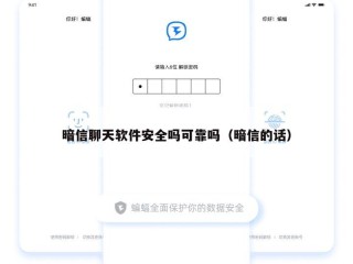 暗信聊天软件安全吗可靠吗（暗信的话）