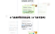 小飞鱼聊天软件安全吗（小飞鱼可靠吗）
