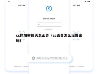 cc的加密聊天怎么弄（cc语音怎么设置密码）