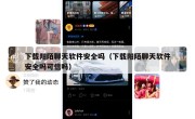 下载阳陌聊天软件安全吗（下载阳陌聊天软件安全吗可信吗）