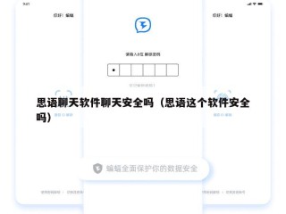 思语聊天软件聊天安全吗（思语这个软件安全吗）