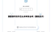 翻新聊天软件怎么样啊安全吗（翻新高手）
