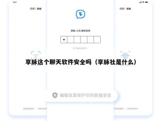 享脉这个聊天软件安全吗（享脉社是什么）