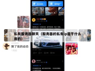 私有服务器聊天（服务器的私有ip是干什么用的）