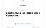 鹏哥聊天分析软件安全吗（鹏哥聊天分析软件安全吗是真的吗）
