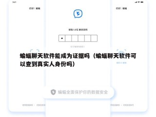蝙蝠聊天软件能成为证据吗（蝙蝠聊天软件可以查到真实人身份吗）
