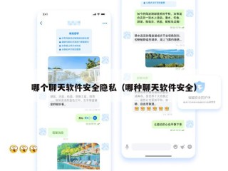 哪个聊天软件安全隐私（哪种聊天软件安全）