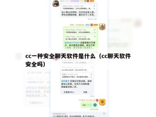 cc一种安全聊天软件是什么（cc聊天软件安全吗）