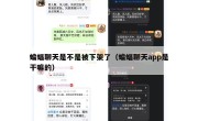 蝙蝠聊天是不是被下架了（蝙蝠聊天app是干嘛的）