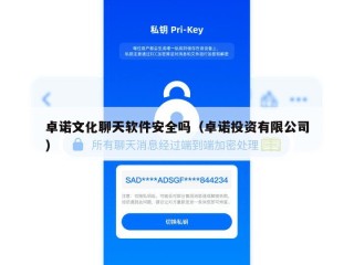 卓诺文化聊天软件安全吗（卓诺投资有限公司）
