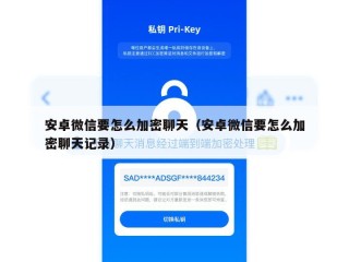 安卓微信要怎么加密聊天（安卓微信要怎么加密聊天记录）