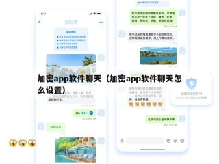加密app软件聊天（加密app软件聊天怎么设置）