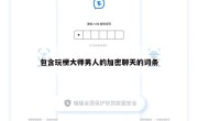 包含玩梗大师男人的加密聊天的词条