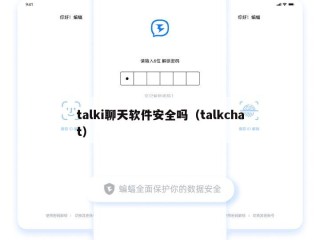 talki聊天软件安全吗（talkchat）