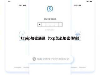tcpip加密通讯（tcp怎么加密传输）