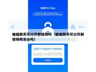 蝙蝠聊天可以开群视频吗（蝙蝠聊天可以开群视频吗安全吗）
