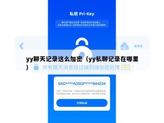 yy聊天记录这么加密（yy私聊记录在哪里）