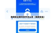 海鸥安全聊天软件怎么样（海鸥交友）