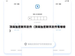 顶级加密聊天软件（顶级加密聊天软件有哪些）