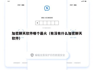 加密聊天软件哪个最火（有没有什么加密聊天软件）
