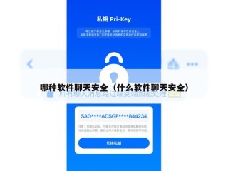 哪种软件聊天安全（什么软件聊天安全）